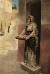 Dido (Didon) sprzedająca mchy. Pantagruel, ilustracja autorstwa Julesa Garniera. W "Rabelais i dzieła Julesa Garniera".