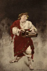 Nero grający starca. Pantagruel. Ilustracja Julesa Garniera. W "Rabelais et l