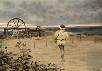 Preparat z rośliny o nazwie Pantagruelion. Pantagruel. Ilustracja autorstwa Julesa Garniera. W "Rabelais et l