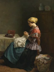 Jules Breton, 1868 - Mała krawcowa