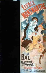 Reklama „Balu maskowego w Elysee Montmartre, Paryż” (kolor lito)