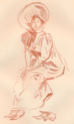 Rysunek w Sanguine, c1900 1903-1904
