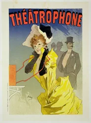 Reprodukcja plakatu reklamującego "Theatrophone", 1890 (patrz 41410)