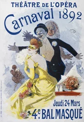Teatr Opery: kanar 1892, IV maska balowa - plakat Jules Cheret
