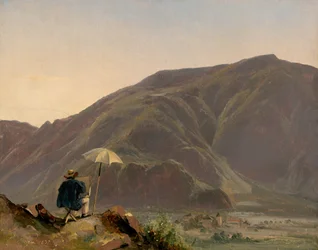 Widok Bozena z malarzem, 1837 r.