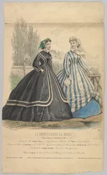 Modes de Mme Antonie Lalanne, nr 791, z Le Moniteur de la Mode, 1848.