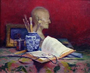 Martwa natura z głową Voltaire
