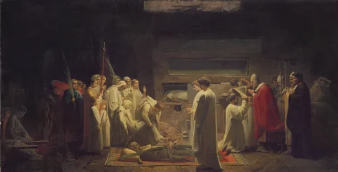 Męczennicy w katakumbach, 1855