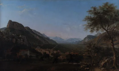Voreppe i dolina Isère 1853 (olej na płótnie)