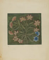 Haftowana narzuta, ok. 1936.