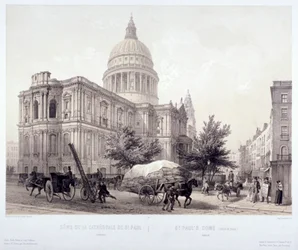 Katedra św. Pawła, Londyn, ok. 1855 r.