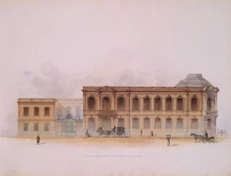 Pałac Stroganowa w Sankt Petersburgu. Fasada, 1863
