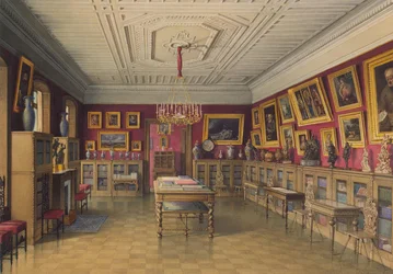 Pałac Stroganowa w Sankt Petersburgu. Biblioteka, 1865