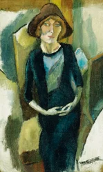 Hermin w błękicie, 1916