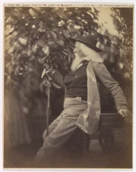 Charles Hay Cameron, Esq., w swoim ogrodzie w Freshwater