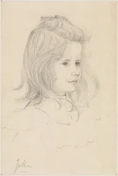 Portret dziewczyny żartu