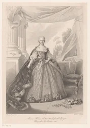 Portret Marii Teresy van Bourbon Marie Thérèse Antoinette Infanta z Hiszpanii (tytuł na obiekcie)