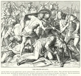 Śmierć Saula (rycina)