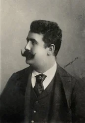 Portret włoskiego kompozytora Ruggero Leoncavallo (zdjęcie ilustracyjne)