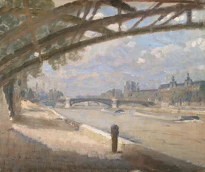 Pod Pont des Arts w Paryżu. Południe
