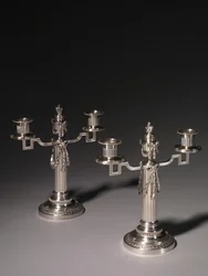 Kandelabr firmy Peter Carl Fabergé