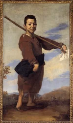 Stopa końsko-szpotawa Obraz Jose de Ribera pod tytułem il Spagnoletto „Hiszpan” (1591-1652) (zwłaszcza) 1642 nd. 1,64x0,93m