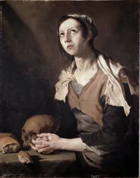 Maria egipska - Maria Egipcjanka (olej na płótnie)