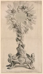Srebrna monstrancja wykonana w 1727 r