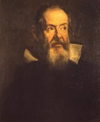 Portret Galileo Galilei dit Galileo (1564-1642). - Muzeum Uffizi we Florencji. Obraz Justusa Sustermansa (1597-1681)