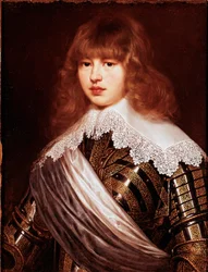 Portret księcia Waldemara Christiana z Danii Obraz Justusa Sustermansa (1597-1681) XVII-wieczny Palazzo Pitti, Florencja
