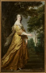Ludwika Maria de Gonzague Nevers (Marie Louise de Gonzague ou de Mantoue), Królowa Polski - Portret Marii Ludwiki Gonzagi (1611-1667), Królowej Polski, autorstwa Egmont, Justus van (1601-1674) (Justus z Egmont) . olej na płótnie