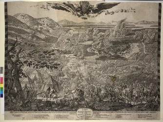 Tureckie oblężenie Wiednia 1683 (druk)
