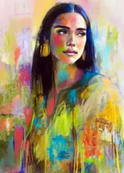 Portret pełnej życia kobiety
