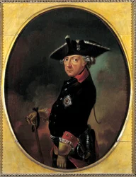 Portret Fryderyka II Pruskiego (1712-1786) Obraz K. Beeskowa (XIX w.). 19 wiek. Orlean. Musee Des Beaux Arts - Portret Fryderyka II Pruskiego (1712-1786), zwanego Fryderykiem Wielkim. Obraz K. Beeskowa (XIX w.). XIX wiek