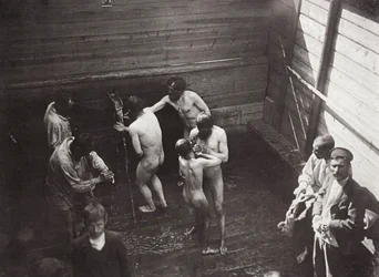 Święte źródło w klasztorze Sarowskim, Rosja, 1903 r.