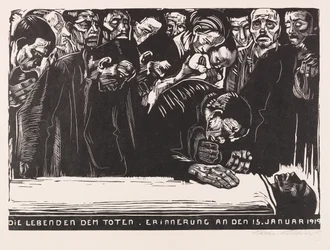 Arkusz pamiątkowy dla Karla Liebknechta, 1920