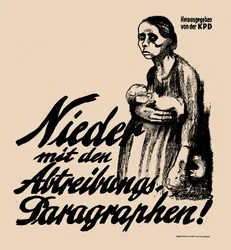 Precz z paragrafami dotyczącymi aborcji!, 1923.