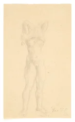 Stojąca dziewczyna ściągająca koszulkę przez głowę