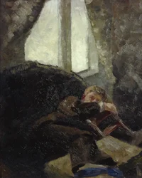 Młody człowiek - dzień po (kac) 1884 (olej na płótnie)