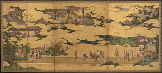Sceny z życia cesarza Ming Huang i Yang Guifei (jedna z pary z F1901.20)