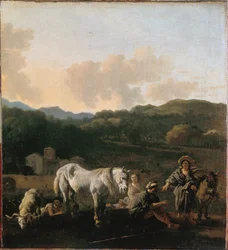 Chłopi i biały koń