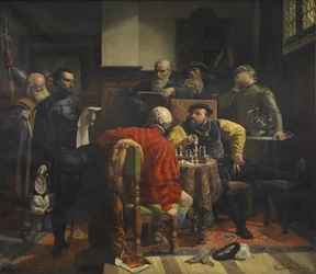 Karl Swoboda Ogłoszenie wyroku śmierci na Jana Fryderyka z Saksonii