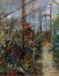 Szklarnia, 2000 (pastel na papierze)