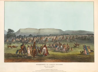 Obóz Indian Piegan