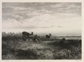 Krajobraz z jeleniem, ok. 1930 r. 1840.