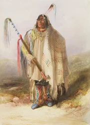 Pehriska-Ruhpa, wojownik Hidatsa