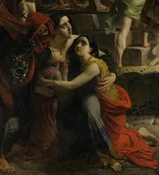 Detal z Ostatniego dnia Pompei (Karl Briullow, 1833, Muzeum Rosyjskie)