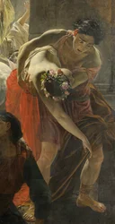 Fragment Ostatniego dnia Pompejów (autor Karl Bryullov, 1833, Muzeum Rosyjskie)