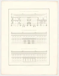Widoki zamku w Krzescowicach, arkusz 51 z serii „Zbiór projektów architektonicznych”
