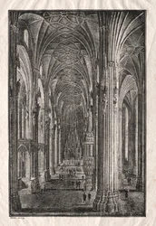Wnętrze katedry św. 1810.
